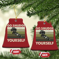 Go Smudge Yourself Christmas Ornament Funny Sage Bundle Smudging Feather - Wonder Print Shop