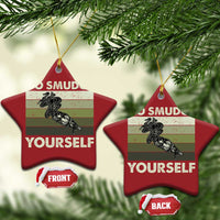 Go Smudge Yourself Christmas Ornament Funny Sage Bundle Smudging Feather - Wonder Print Shop