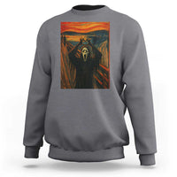 Ghost Heart Hands Sweatshirt Scary Face Horror Halloween - Wonder Print Shop