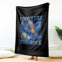 Marcus The Worm Meme Throw Blanket I Don't Like This Rock Bootleg - Wonder Print Shop