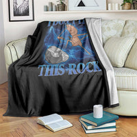 Marcus The Worm Meme Throw Blanket I Don't Like This Rock Bootleg - Wonder Print Shop