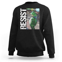 Portland Frog Protest Sweatshirt Vintage Activist Resistance - Wonder Print Shop