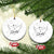 Personalized Memorial Christmas Ornament Custom Name With Angel Wings Remembrance Sympathy Gift - Wonder Print Shop