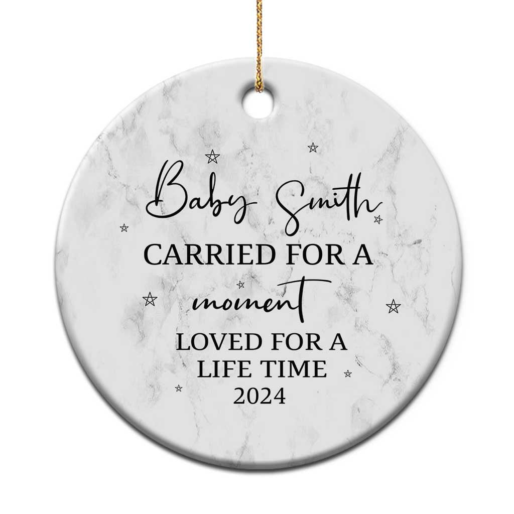 Personalized Baby Memorial Custom Christmas Ornament Custom Name Infant Loss Gifts - Wonder Print Shop