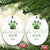 Personalized Pet Memorial Christmas Ornament Custom Name Forevel Loved - Wonder Print Shop