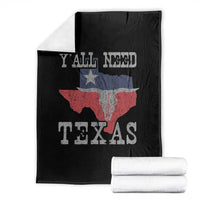 Yall Need Texas Throw Blanket State Map Vintage - Wonder Print Shop