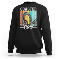 Vintage Rollercoaster Crew Sweatshirt Family Roller Coaster Amusement Park