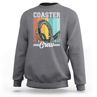 Vintage Rollercoaster Crew Sweatshirt Family Roller Coaster Amusement Park