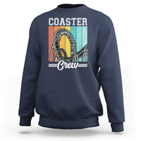 Vintage Rollercoaster Crew Sweatshirt Family Roller Coaster Amusement Park