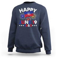 Juneteenth Flag Sweatshirt Black Freedom Black History June 19 1865