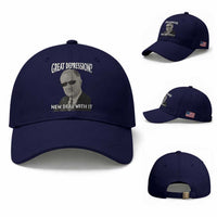 FDR Great Depression Deal With It Baseball Cap Funny History Meme