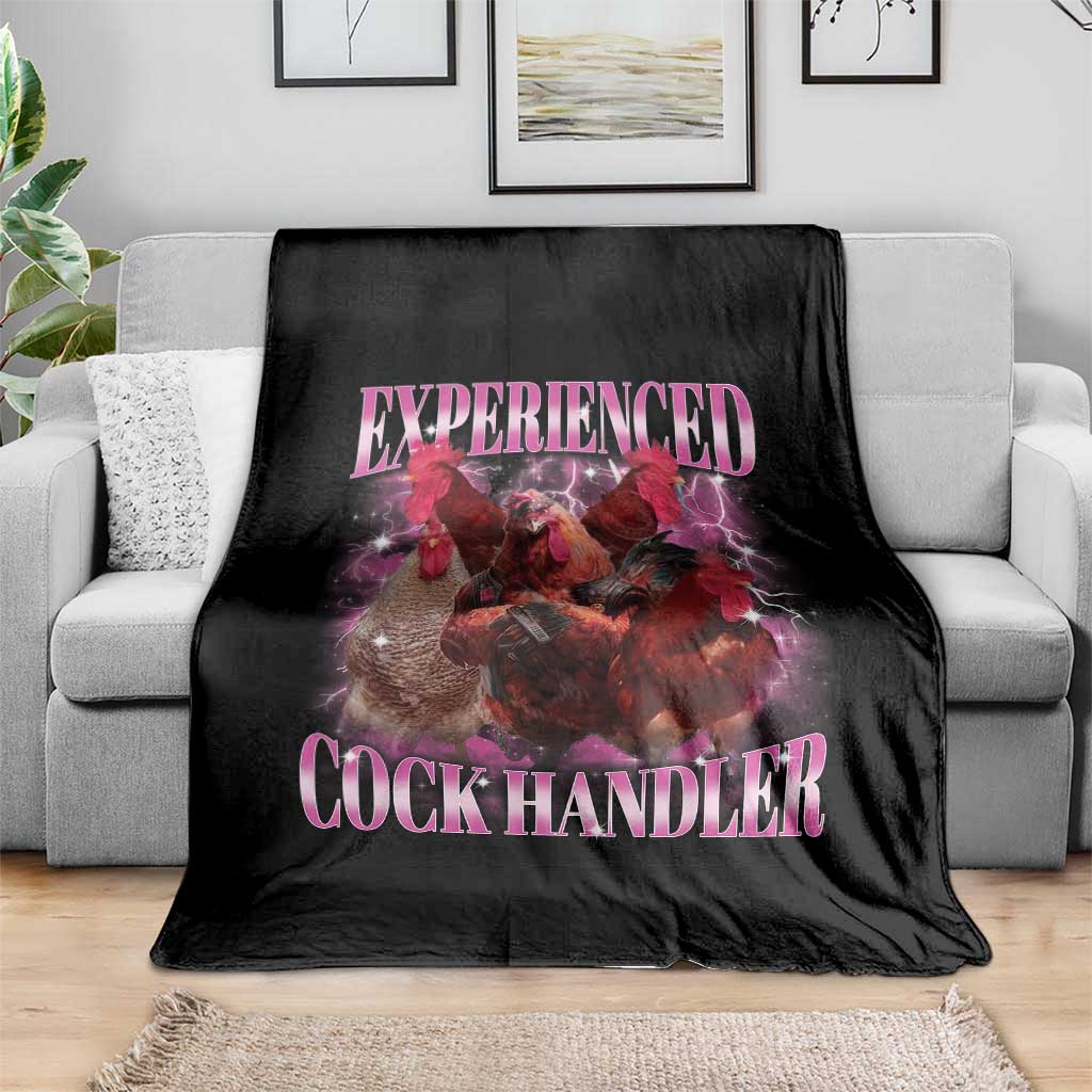 Embarrassing Adult Humor Experienced Cock Handler Inappropriate Throw Blanket - Wonder Print Shop