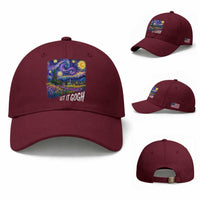Let it Gogh Funny Vincent Van Gogh Starry Night Baseball Cap