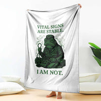 Frog Medic Throw Blanket Funny Animal EMT Emergency Health Workers