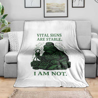 Frog Medic Throw Blanket Funny Animal EMT Emergency Health Workers