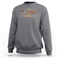 The Legend Has Retired 2025 Sweatshirt Retro American Flag