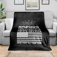 R.E.D Friday Throw Blanket Remember Everyone Deployed Military US Flag - Wonder Print Shop
