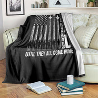 RED Friday Remember Everyone Deployed Throw Blanket Military American Flag - Wonder Print Shop