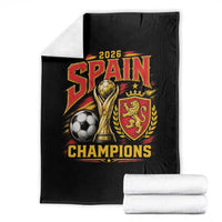 Spain Champions 2026 Throw Blanket Spanish Soccer Fan Graphic