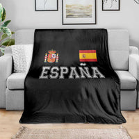 Spain Espana Throw Blanket Vintage Spanish Flag Royal Crest Graphic