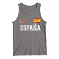 Spain Espana Tank Top Vintage Spanish Flag Royal Crest Graphic