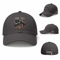Catholic Knight Templar Crusader Baseball Cap Rertro Deus Vult American Flag