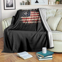 Catholic Knight Templar Crusader Cross Throw Blanket Vintage American Flag