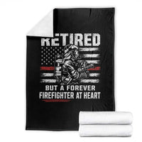 Retired Firefighter Throw Blanket Fireman Pride 911 Rescue Retirement Gift