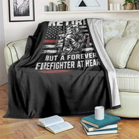 Retired Firefighter Throw Blanket Fireman Pride 911 Rescue Retirement Gift