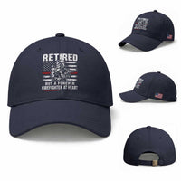 Retired Firefighter Baseball Cap Fireman Pride 911 Rescue Retirement Gift
