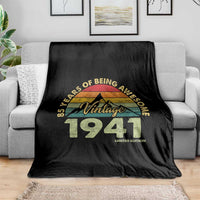 85th Birthday Throw Blanket Vintage 1941 Limited Edition 85 Year Old Gift
