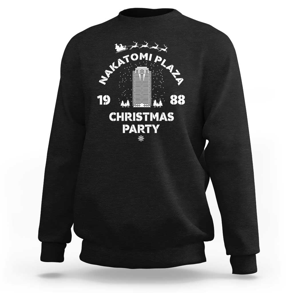 Nakatomi Plaza Christmas Party Sweatshirt Funny 80's Movie Xmas Party - Wonder Print Shop
