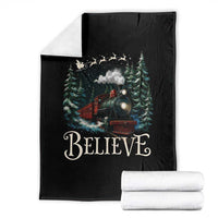 Polar Express Throw Blanket Christmas Believe - Wonder Print Shop