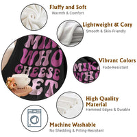 Mike Who Cheese Wet Throw Blanket Funny Embarrassing Inappropriate Raunchy - Wonder Print Shop