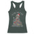 Christmas Racoon Racerback Tank Top I'm Fine Everything Is Fine Xmas Lights