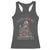 Christmas Racoon Racerback Tank Top I'm Fine Everything Is Fine Xmas Lights