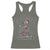 Christmas Racoon Racerback Tank Top I'm Fine Everything Is Fine Xmas Lights