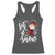 Christmas Let It Snow Racerback Tank Top Funny Snowman Snowflakes