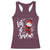 Christmas Let It Snow Racerback Tank Top Funny Snowman Snowflakes