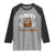 Thanksgiving Turkey And Touchdowns Football Season Raglan Shirt Game Day