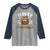 Thanksgiving Turkey And Touchdowns Football Season Raglan Shirt Game Day