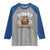 Thanksgiving Turkey And Touchdowns Football Season Raglan Shirt Game Day