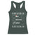 Funny Christmas Santa Racerback Tank Top Nice Naughty Bruh Xmas List