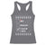 Funny Christmas Santa Racerback Tank Top Nice Naughty I Swear I Tried Xmas List