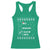 Funny Christmas Santa Racerback Tank Top Nice Naughty I Swear I Tried Xmas List