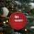 Santa Christmas Ornament Nice Naughty Never Mind I'll Buy My Own Stuff Xmas List - Wonder Print Shop