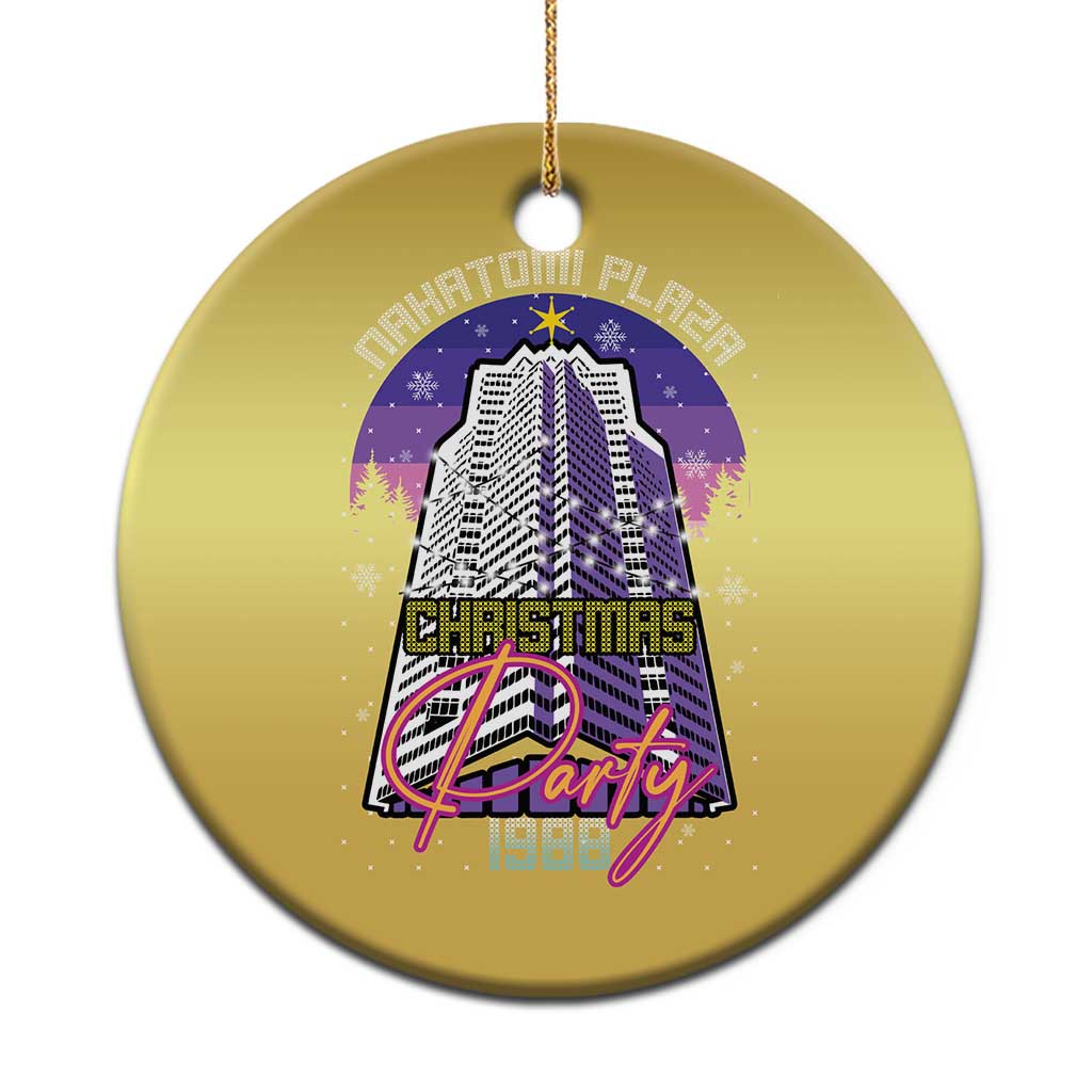 Nakatomi Plaza Xmas Party 1988 Christmas Ornament Funny 80's Movie Ugly Xmas Gift - Wonder Print Shop