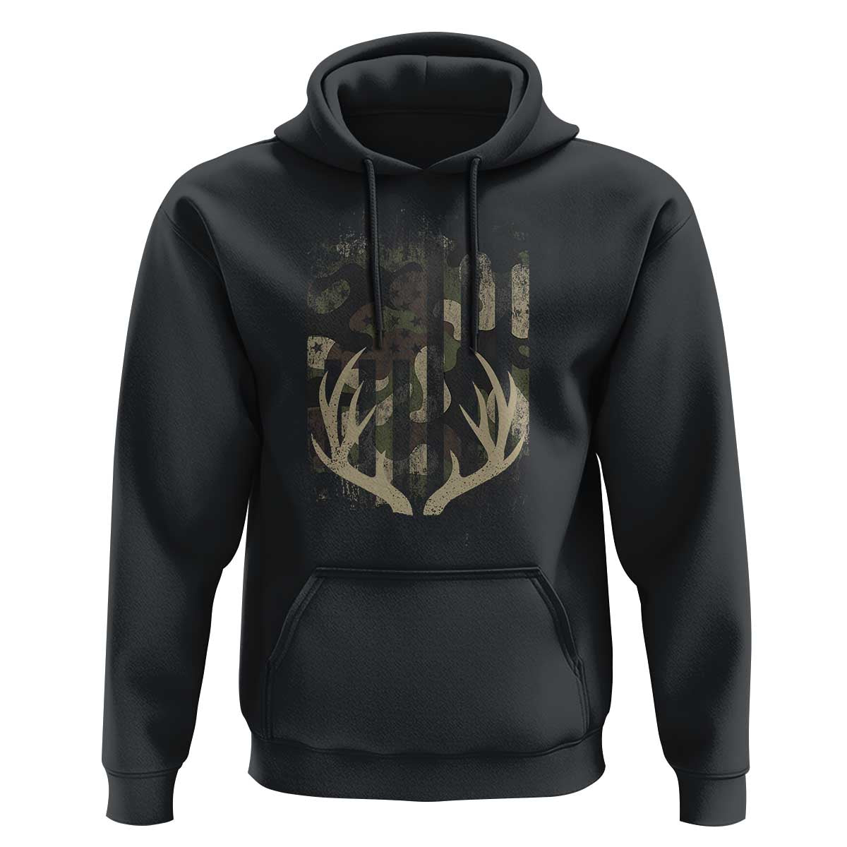 Deer Hunting American Flag Hoodie