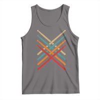 Retro Vintage Drummer Tank Top 70s 80s Distressed Drum Sticks - Wonder Print Shop