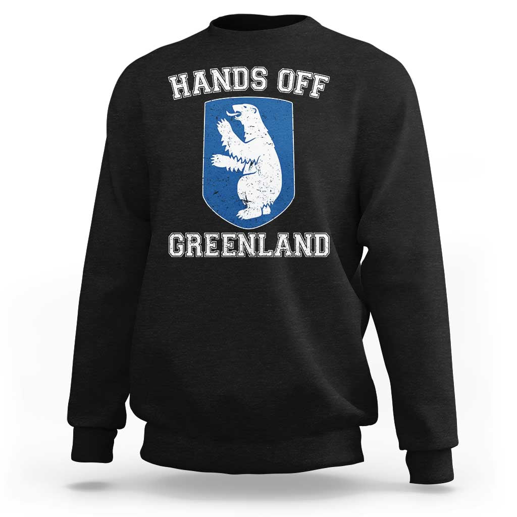 Hands Off Greenland Sweatshirt Polar Bear Vintage Political Protest